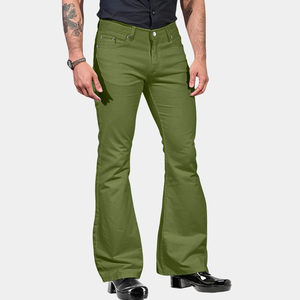 Pantalon Évasé À Taille Haute avec Cinq Poches pour Homme | Idéal pour Un Usage Quotidien