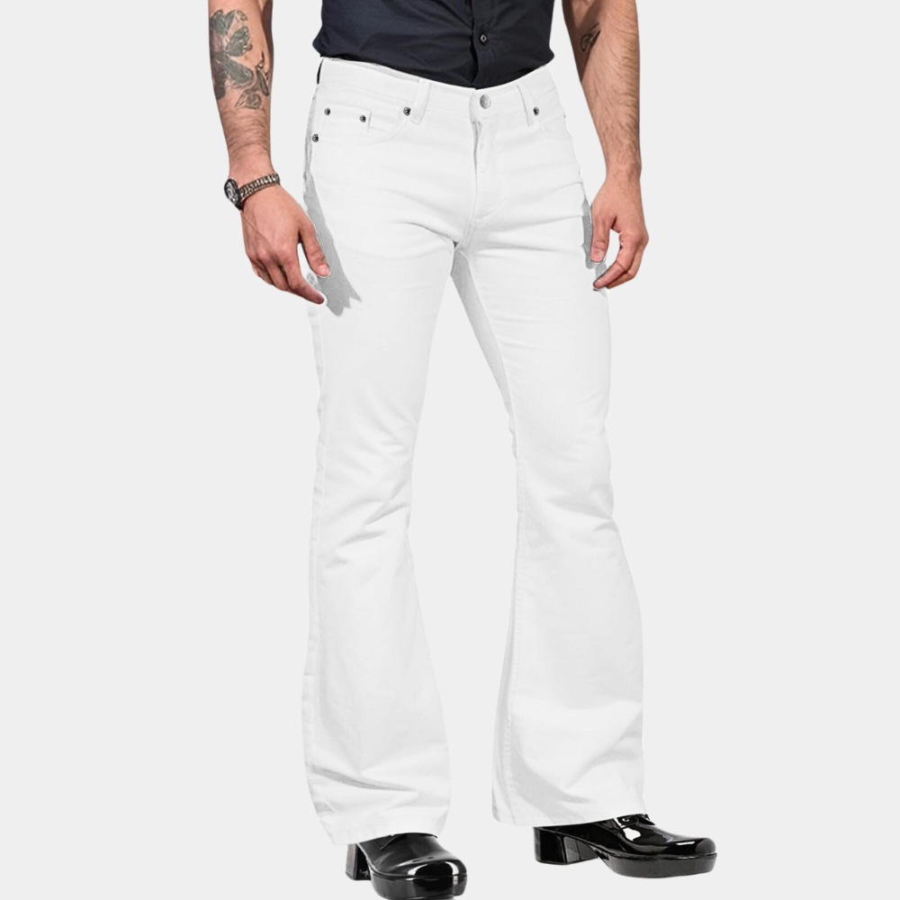 Pantalon Évasé À Taille Haute avec Cinq Poches pour Homme | Idéal pour Un Usage Quotidien