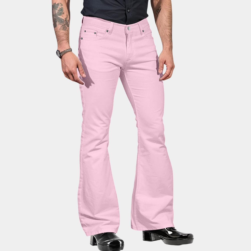 Pantalon Évasé À Taille Haute avec Cinq Poches pour Homme | Idéal pour Un Usage Quotidien