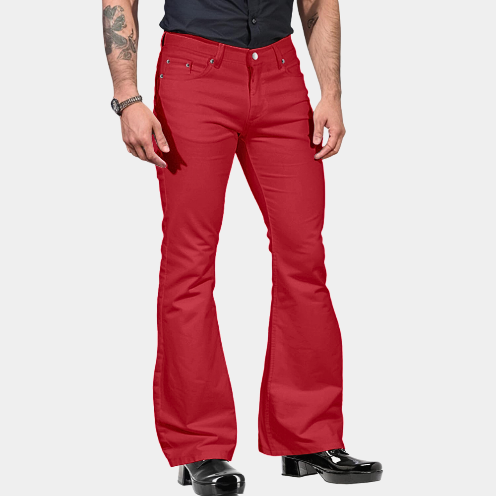 Pantalon Évasé À Taille Haute avec Cinq Poches pour Homme | Idéal pour Un Usage Quotidien
