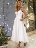 Robe Midi Sans Manches avec Encolure en V et Coupe Évasée pour Femme | Idéale pour Temps Chaud et Usage Quotidien
