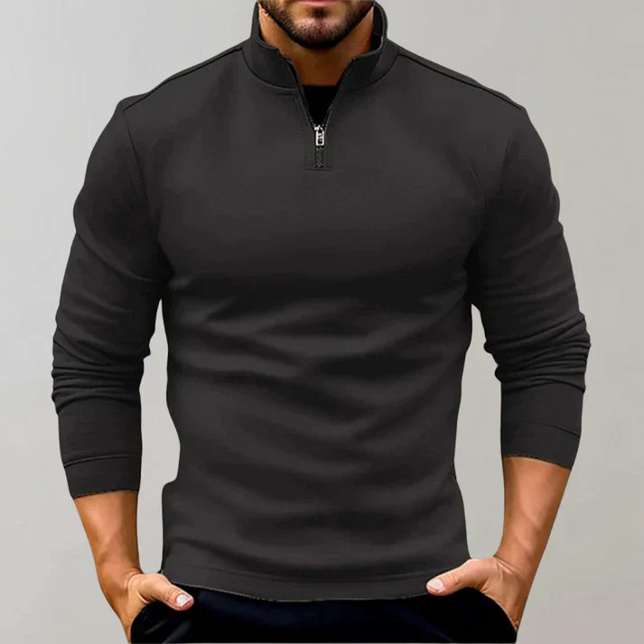 Pull Col Roulé avec Fermeture Éclair pour Homme | Idéal pour les Journées Fraîches