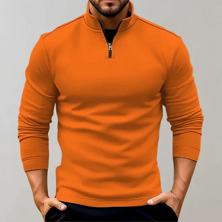 Pull Col Roulé avec Fermeture Éclair pour Homme | Idéal pour les Journées Fraîches
