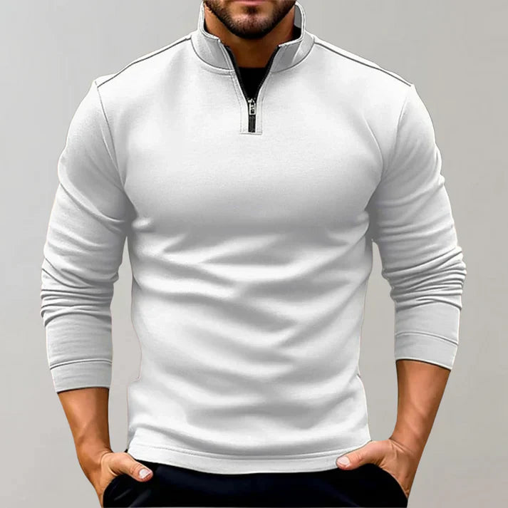 Pull Col Roulé avec Fermeture Éclair pour Homme | Idéal pour les Journées Fraîches