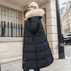 Manteau d’Hiver Long pour Femme avec Coupe Cintrée et Manches Longues | Idéal pour la Saison Froide