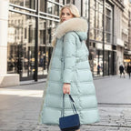 Manteau d’Hiver Long pour Femme avec Coupe Cintrée et Manches Longues | Idéal pour la Saison Froide