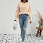 Pull En Maille Avec Coupe Classique Et Manches Longues Pour Femmes | Adapté Aux Tenues Quotidiennes