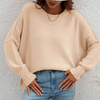 Pull En Maille Avec Coupe Classique Et Manches Longues Pour Femmes | Adapté Aux Tenues Quotidiennes
