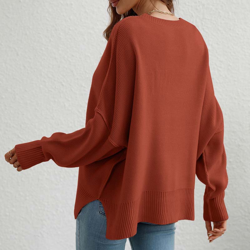 Pull En Maille Avec Coupe Classique Et Manches Longues Pour Femmes | Adapté Aux Tenues Quotidiennes