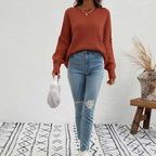 Pull En Maille Avec Coupe Classique Et Manches Longues Pour Femmes | Adapté Aux Tenues Quotidiennes