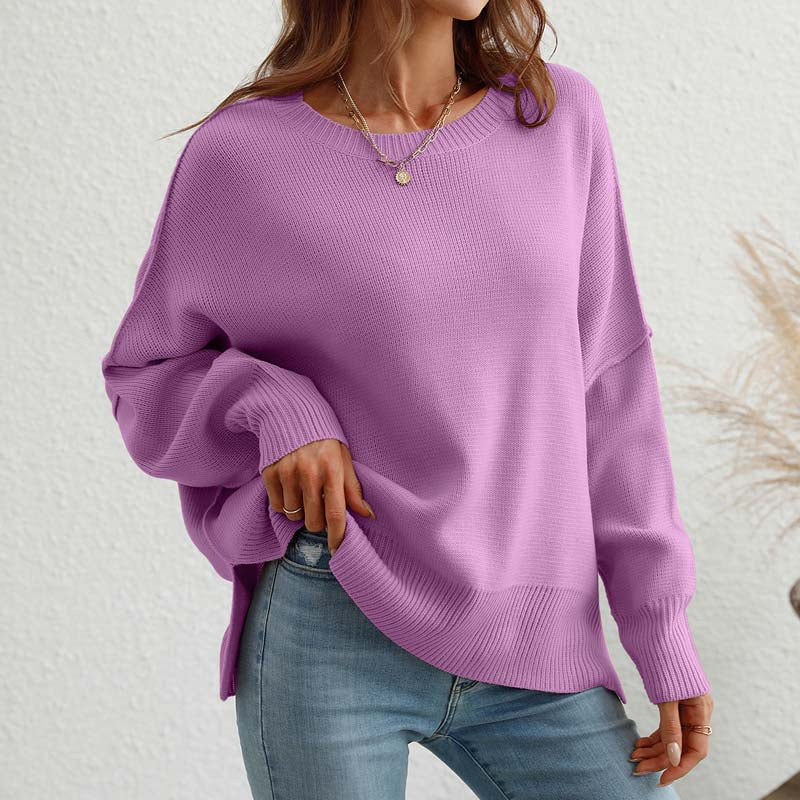 Pull En Maille Avec Coupe Classique Et Manches Longues Pour Femmes | Adapté Aux Tenues Quotidiennes