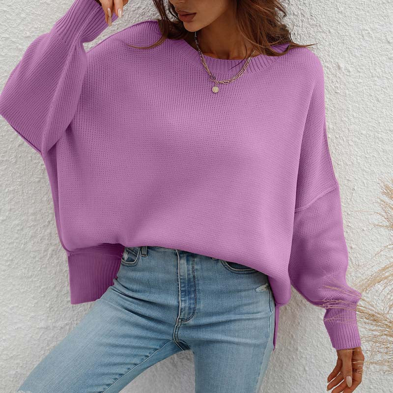 Pull En Maille Avec Coupe Classique Et Manches Longues Pour Femmes | Adapté Aux Tenues Quotidiennes