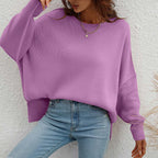 Pull En Maille Avec Coupe Classique Et Manches Longues Pour Femmes | Adapté Aux Tenues Quotidiennes