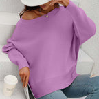Pull En Maille Avec Coupe Classique Et Manches Longues Pour Femmes | Adapté Aux Tenues Quotidiennes