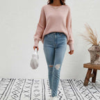 Pull En Maille Avec Coupe Classique Et Manches Longues Pour Femmes | Adapté Aux Tenues Quotidiennes