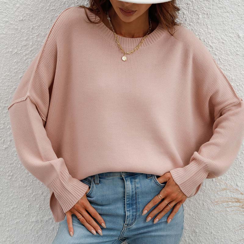 Pull En Maille Avec Coupe Classique Et Manches Longues Pour Femmes | Adapté Aux Tenues Quotidiennes