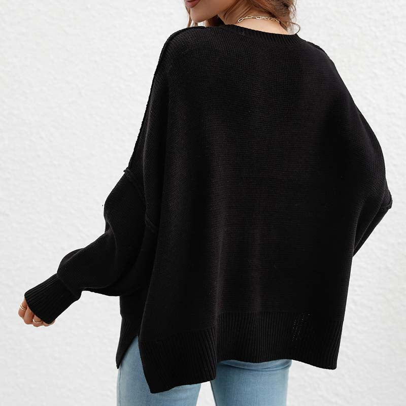 Pull En Maille Avec Coupe Classique Et Manches Longues Pour Femmes | Adapté Aux Tenues Quotidiennes
