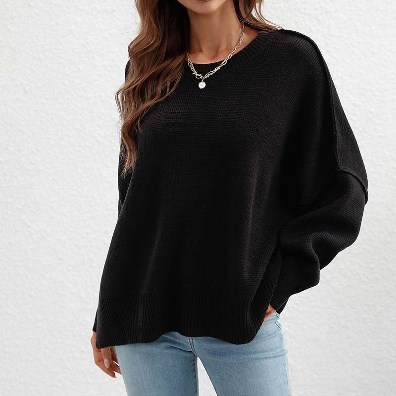 Pull En Maille Avec Coupe Classique Et Manches Longues Pour Femmes | Adapté Aux Tenues Quotidiennes