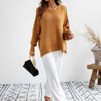 Pull En Maille Avec Coupe Classique Et Manches Longues Pour Femmes | Adapté Aux Tenues Quotidiennes