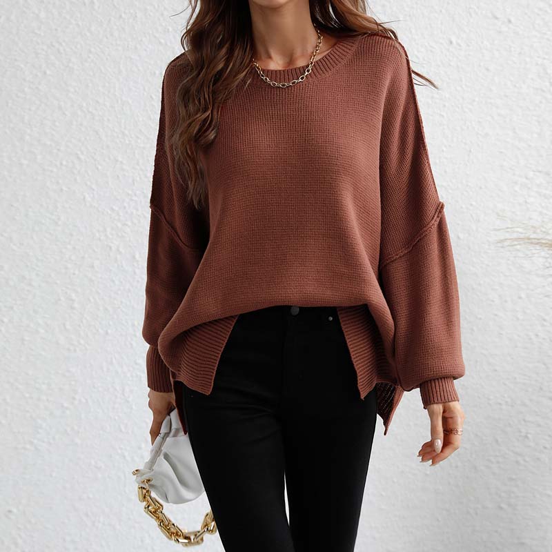 Pull En Maille Avec Coupe Classique Et Manches Longues Pour Femmes | Adapté Aux Tenues Quotidiennes