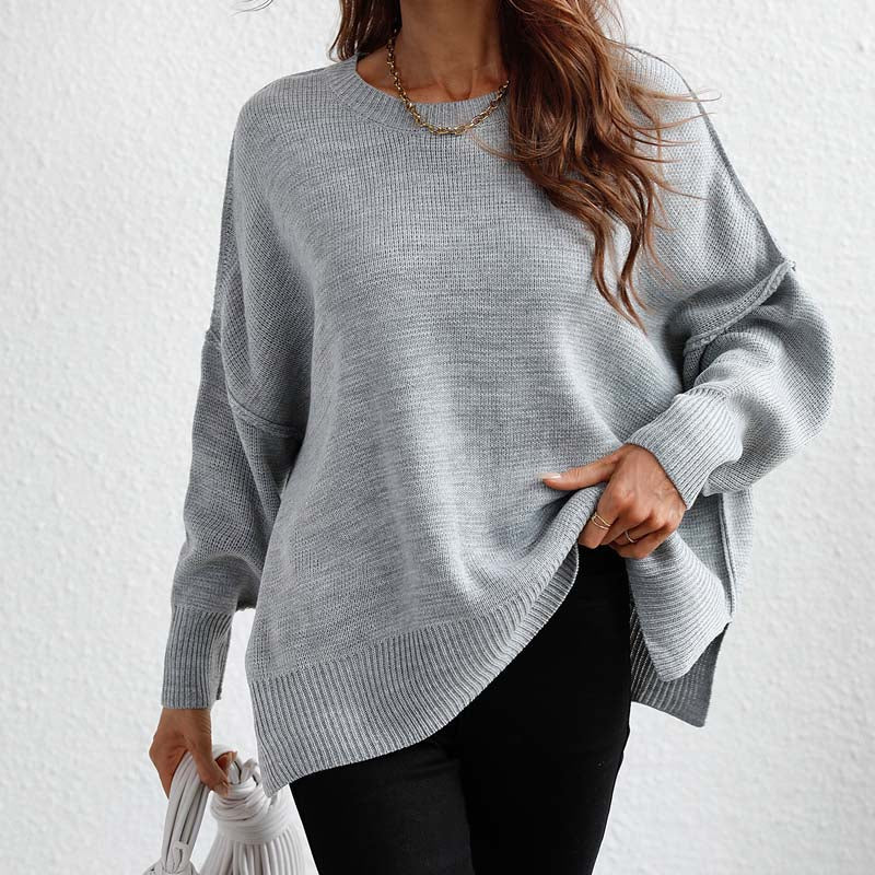 Pull En Maille Avec Coupe Classique Et Manches Longues Pour Femmes | Adapté Aux Tenues Quotidiennes