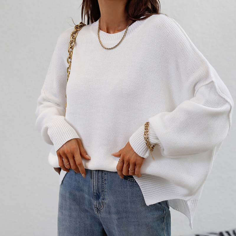 Pull En Maille Avec Coupe Classique Et Manches Longues Pour Femmes | Adapté Aux Tenues Quotidiennes