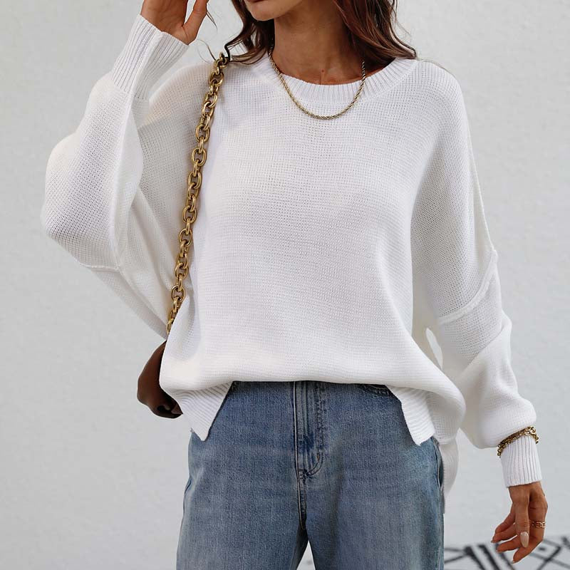 Pull En Maille Avec Coupe Classique Et Manches Longues Pour Femmes | Adapté Aux Tenues Quotidiennes