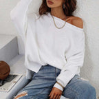 Pull En Maille Avec Coupe Classique Et Manches Longues Pour Femmes | Adapté Aux Tenues Quotidiennes
