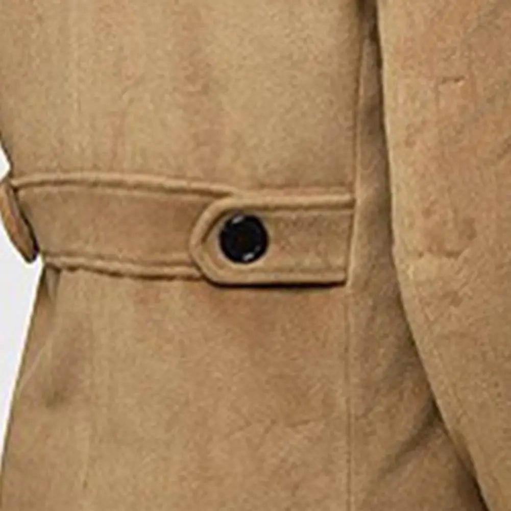Trench-Coat Homme À Double Boutonnage Avec Ceinture Ajustable | Idéal Pour La Mi-Saison Et Un Usage Quotidien