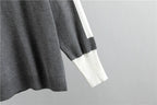 Ensemble Pull Patchwork et Pantalon Assorti pour Femme | Idéal pour Saison Automne