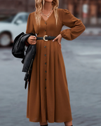 Robe Avec Manches Longues Et Col En V Pour Femmes | Idéale Pour Diverses Occasions