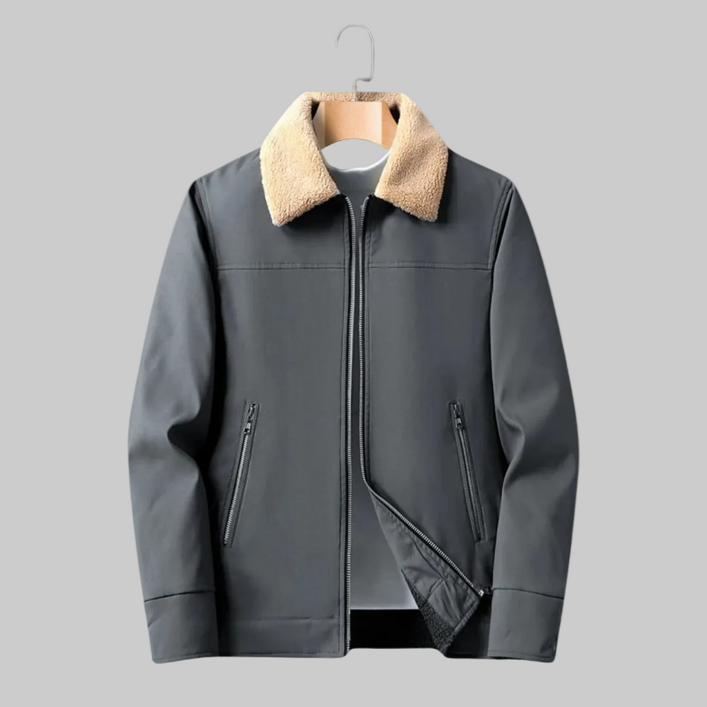 Veste Décontractée avec Doublure et Poches Zippées pour Hommes | Idéale pour l’Hiver