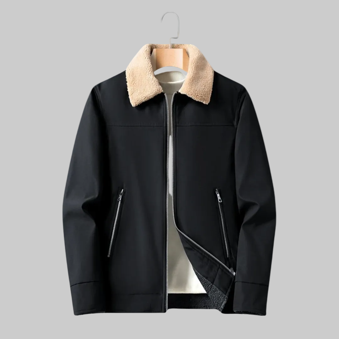 Veste Décontractée avec Doublure et Poches Zippées pour Hommes | Idéale pour l’Hiver