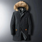Manteau Long D’Hiver avec Capuche pour Homme | Idéal pour La Saison Froide