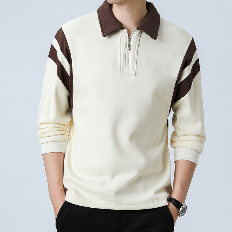 Pull à Col Rabattu avec Fermeture Quart de Zip pour Adulte | Idéal pour l’Automne et l’Hiver