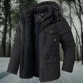 Manteau Long avec Capuche et Fermeture Zippée pour Hommes | Idéal pour l'Hiver