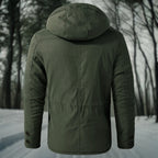 Manteau Long avec Capuche et Fermeture Zippée pour Hommes | Idéal pour l'Hiver