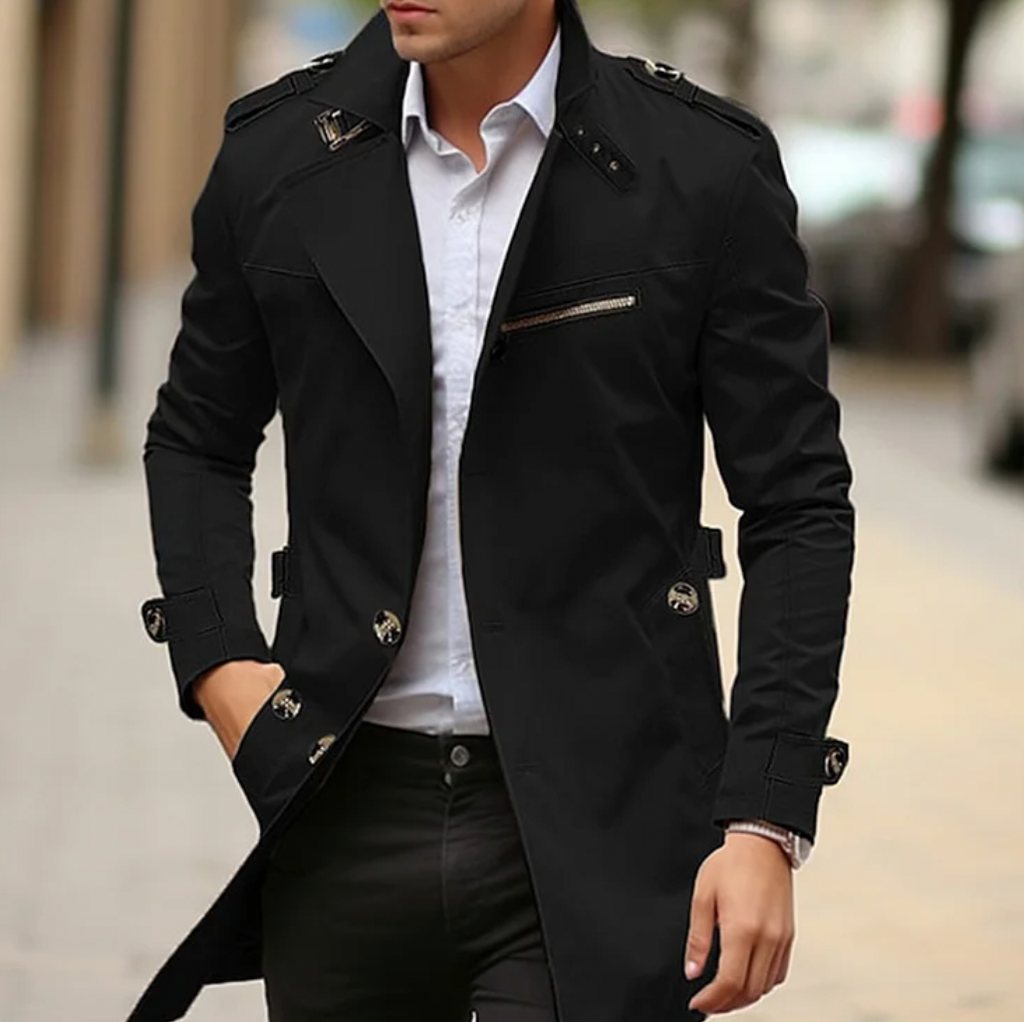 Trench-Coat avec Ceinture à la Taille pour Homme | Idéal pour le Printemps