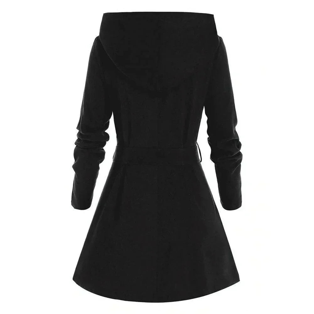 Manteau Long avec Ceinture Et Capuche pour Femme | Idéal pour L’Hiver