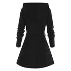 Manteau Long avec Ceinture Et Capuche pour Femme | Idéal pour L’Hiver