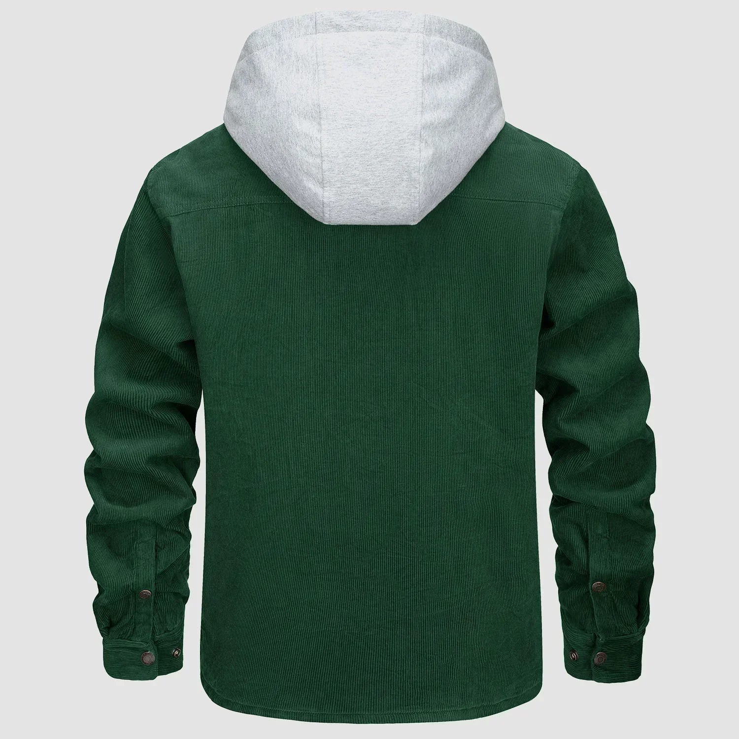 Veste À Capuche avec Doublure Matelassée Et Fermeture Boutonnée pour Hommes | Idéale pour La Saison Froide