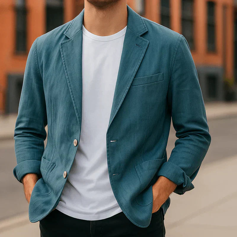Blazer Léger Pour Homme Avec Coupe Ajustée | Idéal Pour Bureau Et Loisirs