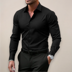 Chemise Slim Fit Avec Col Classique Et Fermeture À Boutons Pour Homme | Idéale Pour Travail Et Usage Quotidien