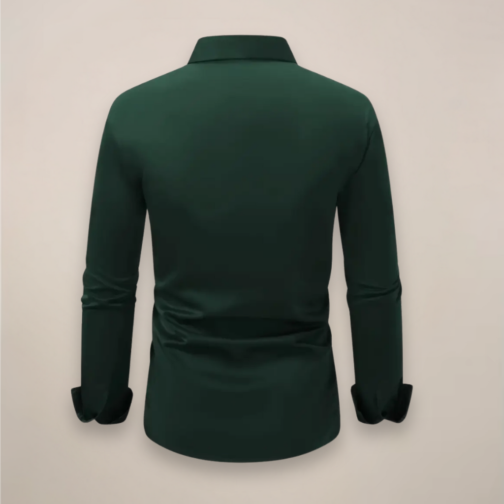 Chemise Slim Fit Avec Col Classique Et Fermeture À Boutons Pour Homme | Idéale Pour Travail Et Usage Quotidien