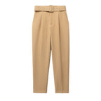 Pantalon à Taille Haute avec Ceinture Ajustable pour Femme | Idéal pour les Journées Décontractées