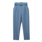 Pantalon à Taille Haute avec Ceinture Ajustable pour Femme | Idéal pour les Journées Décontractées