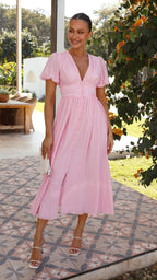 Robe Longue Fluide Avec Boutons Sur Le Devant Et Manches Longues Pour Femmes | Idéale Pour Toutes Les Saisons