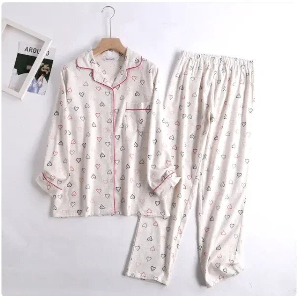 Ensemble De Pyjama À Motifs Colorés pour Femmes | Idéal pour Le Sommeil Et La Détente