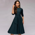 Robe Swing À Manches Longues Avec Coupe Ligne A Pour Femme | Idéale Pour Un Usage Quotidien
