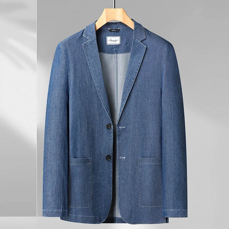 Blazer Pour Homme Avec Aspect Jean | Idéal Pour Usage Quotidien Et Tenue Décontractée